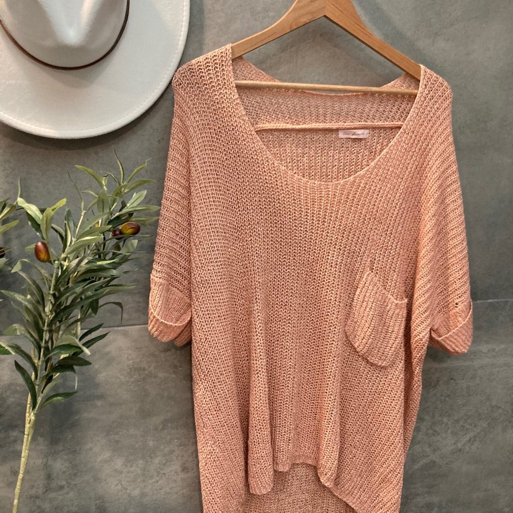 Ces femme short sleeve sweater size medium
